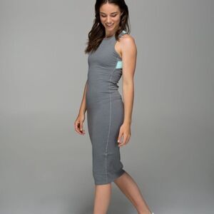 LULULEMON | Picnic Play Dress Heathered Slate & Tranquil Blue Midi Women’s 4